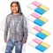 Juvale 20-Pack Disposable Rain Ponchos for Kids - Emergency Plastic Raincoats with Hood for Boys and Girls (4 Colors, Clear)